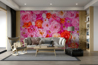 Rose garden wallpaper design

