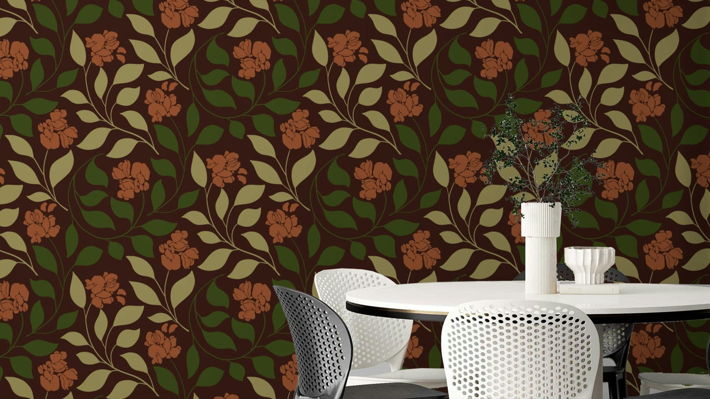Features vibrant, autumnal botanical designs.
