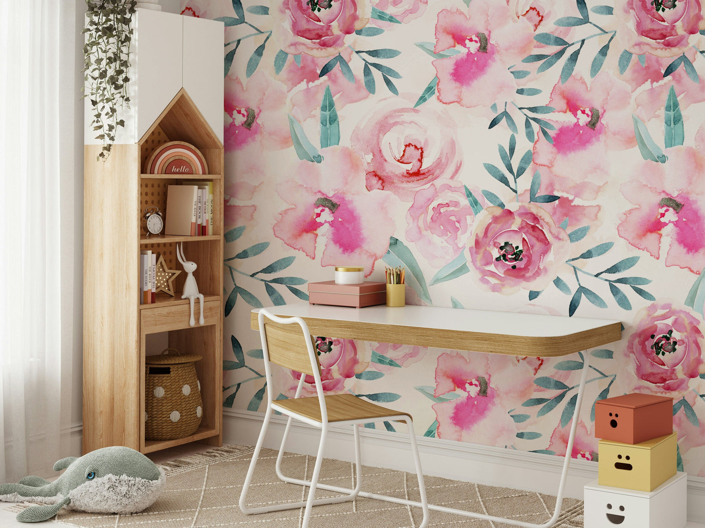 A seamless pattern for a bedroom or living room.

