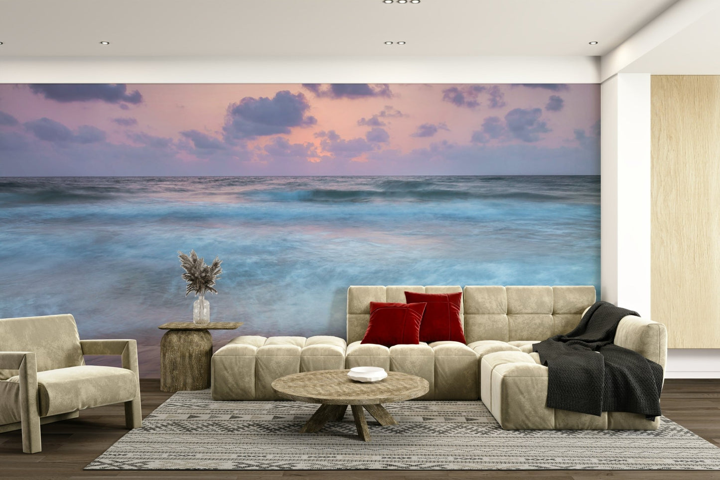 The mood is powerful yet serene.

