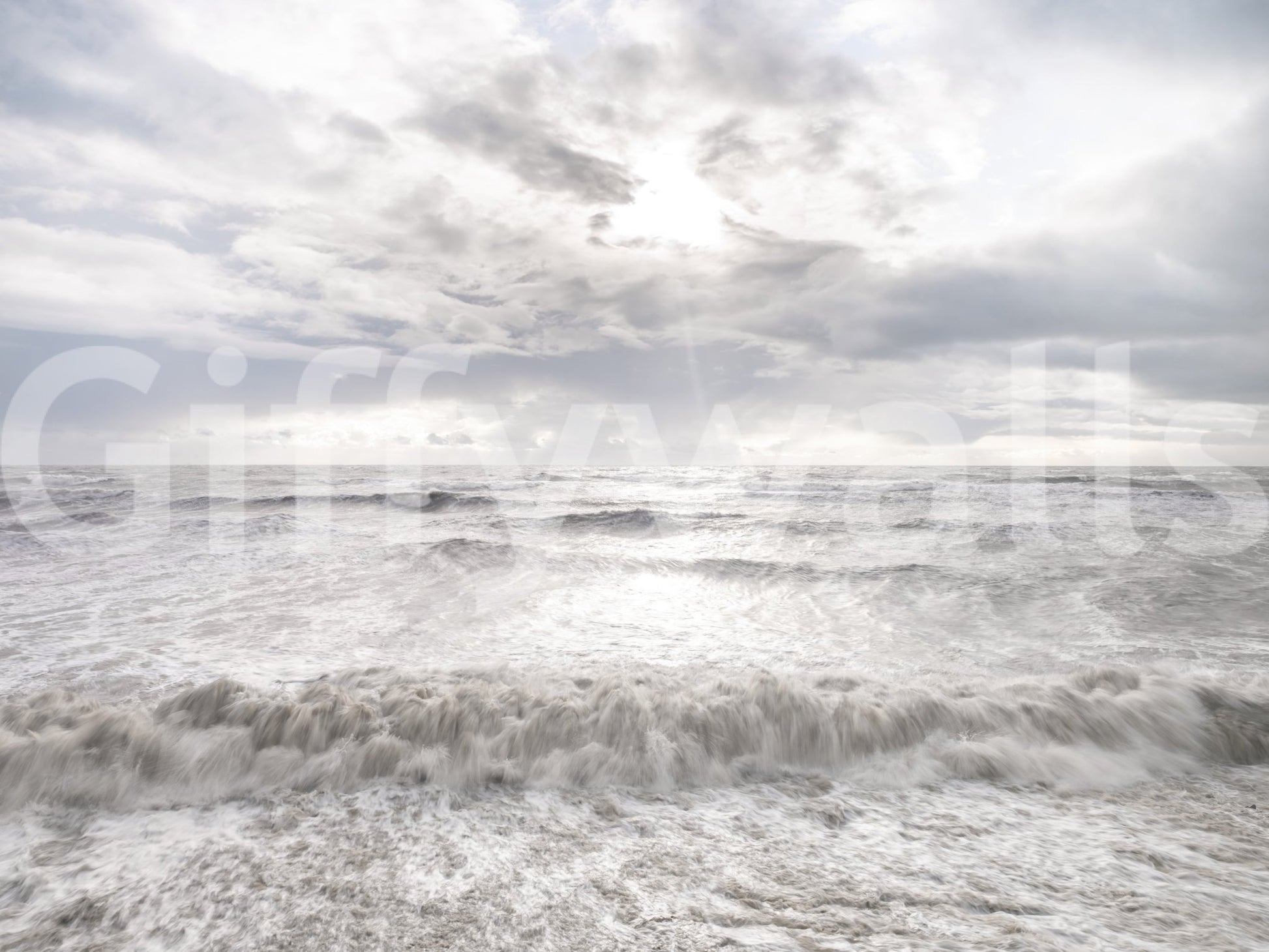 Rough Stormy Sea Wall Mural