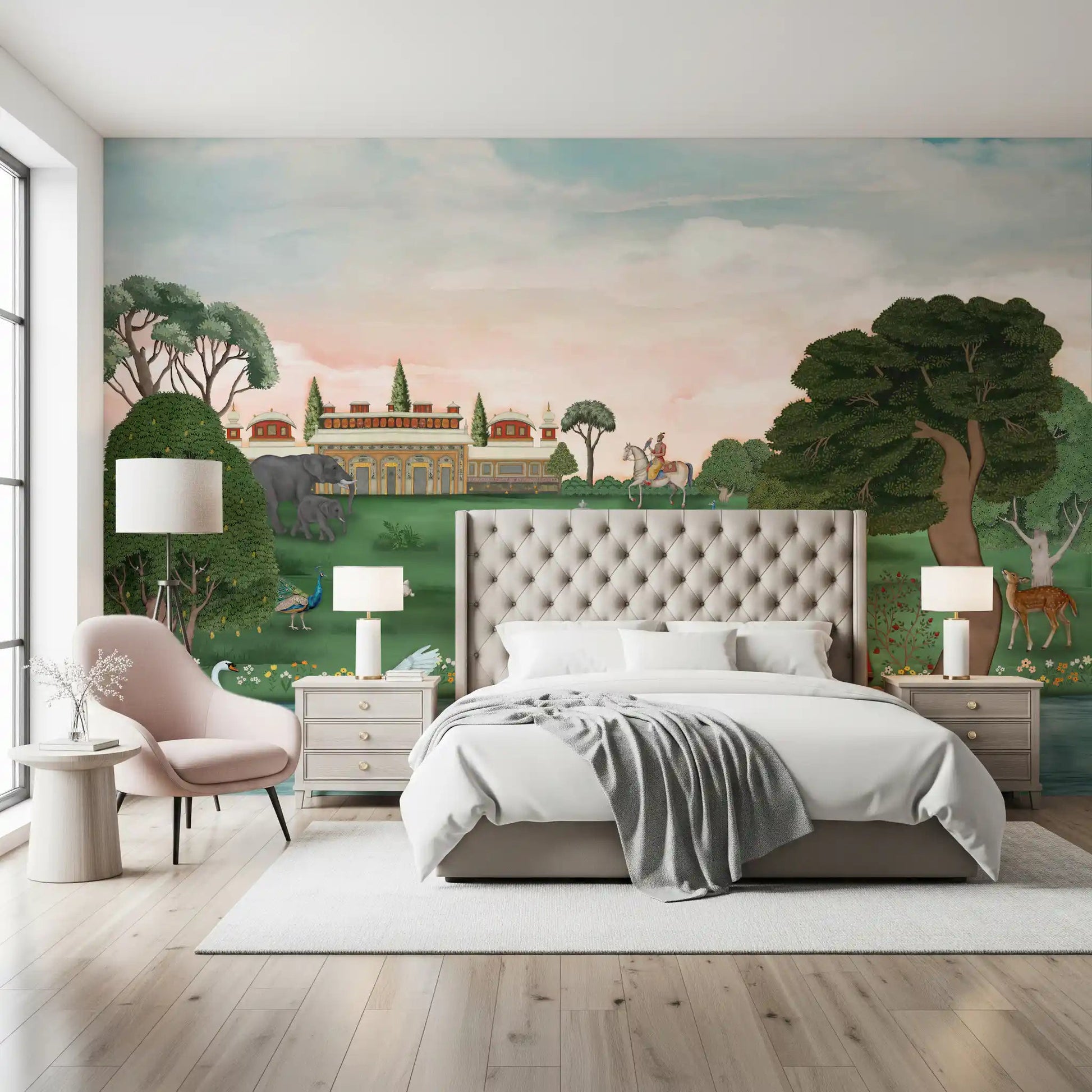 Heritage palace garden Royal Garden Serenity wall mural 