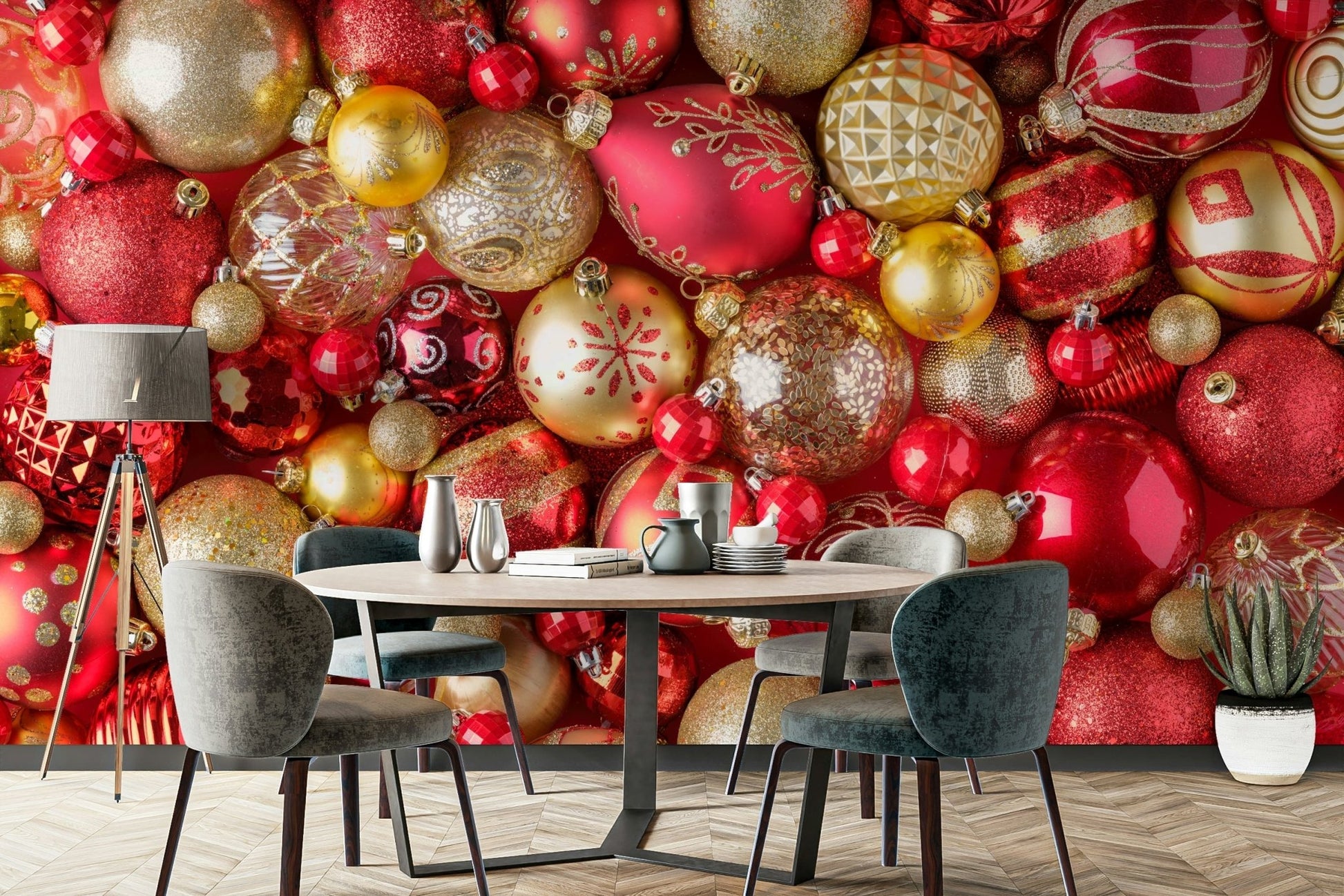 Dynamic ruby radiance wallpaper design

