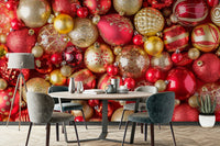 Dynamic ruby radiance wallpaper design

