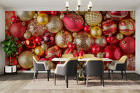 Bold ruby tones for accent wall

