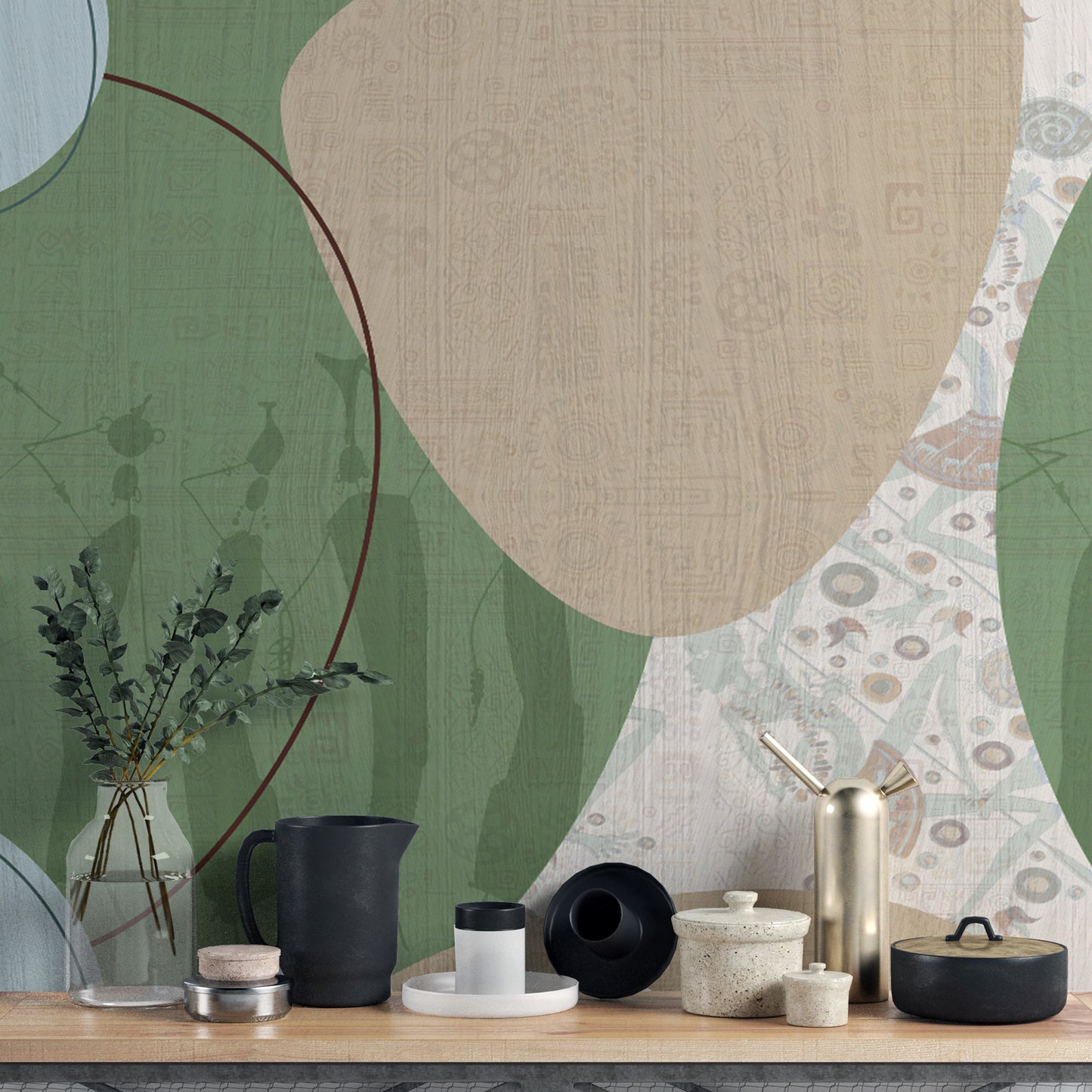 Rustik abstrakt stammebaggrund