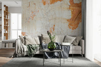 Cracked Texture Wall Mural blending distressed finishes and subtle shading for timeless interior appeal.