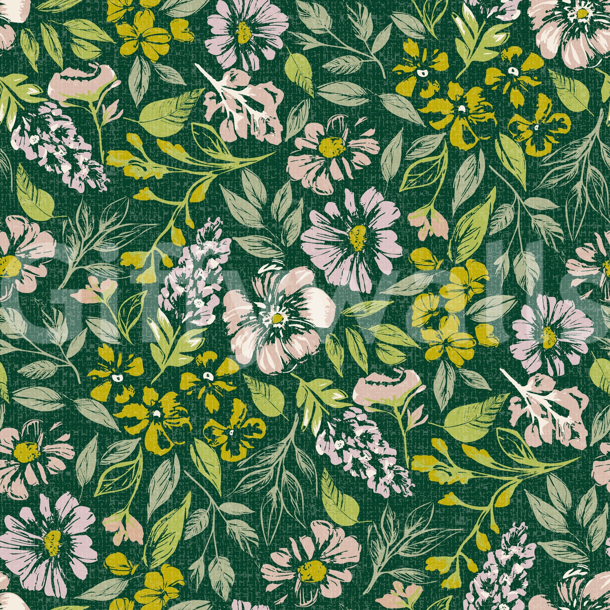 Vintage woven mural wall design

