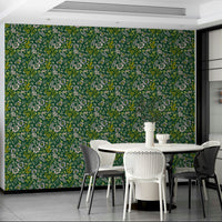 Elegant green mural wallpaper

