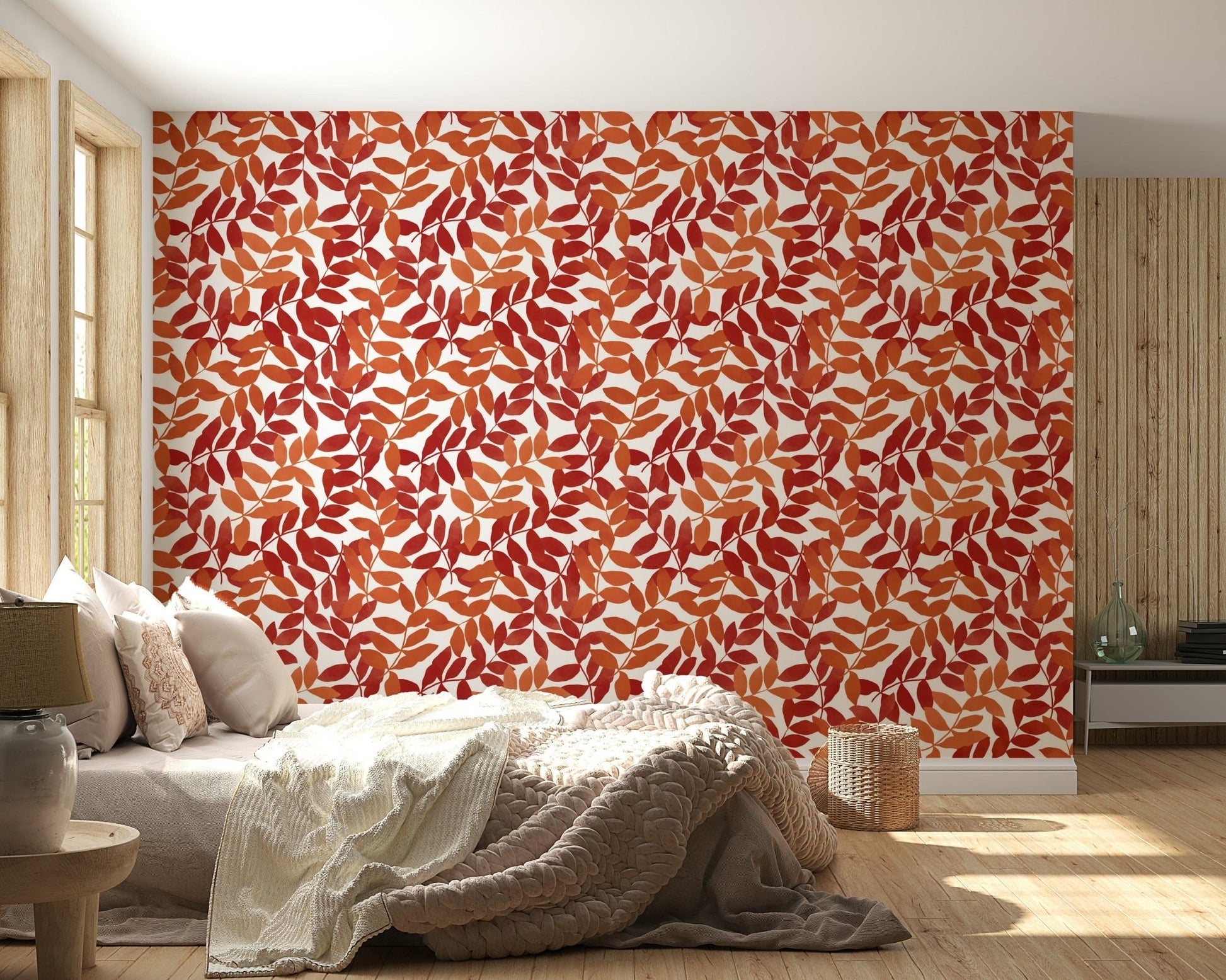 Rustic Leaves Wallpaper⁠