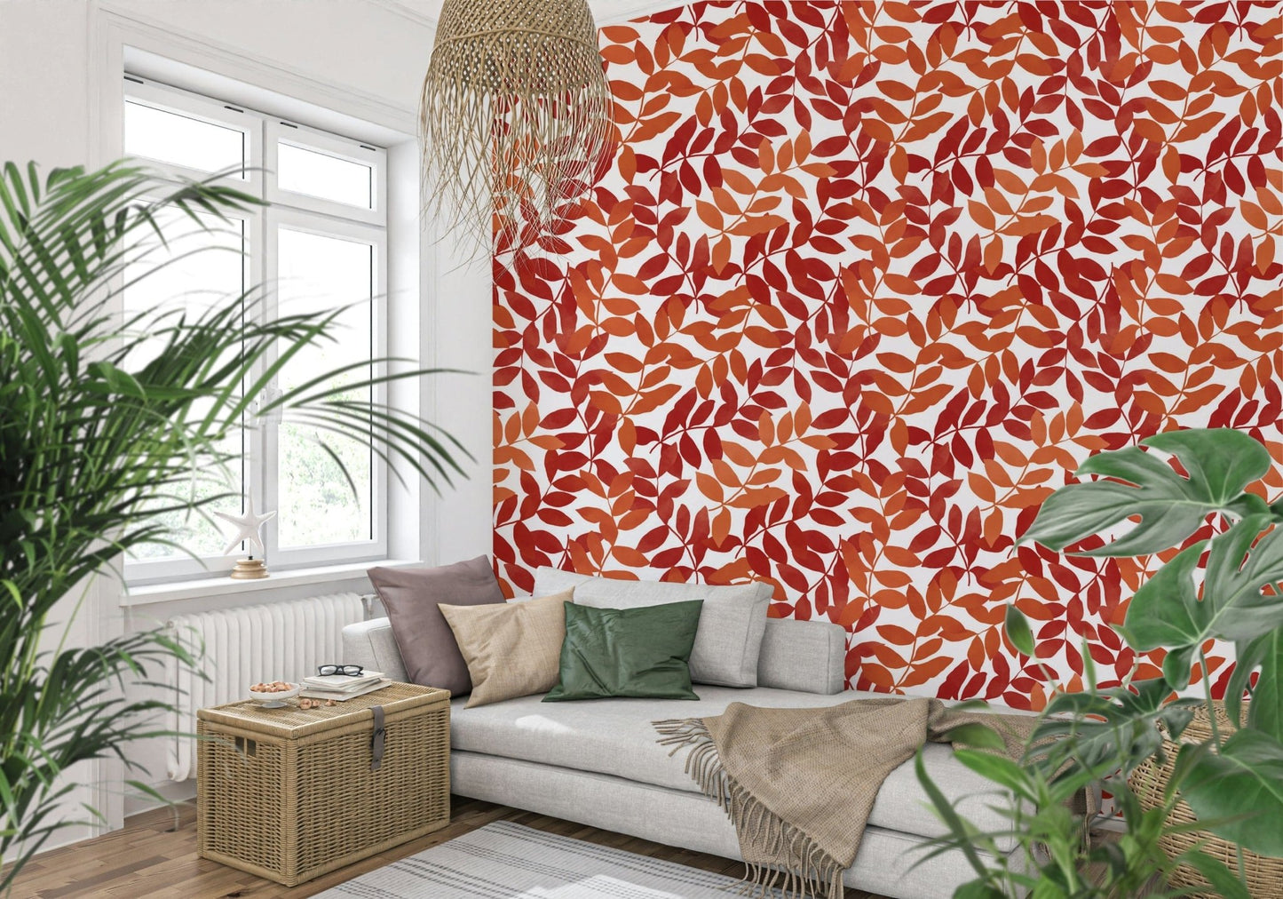 Rustic Leaves Wallpaper⁠