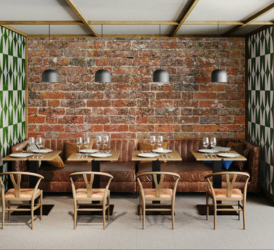 An artistic texture print mural for home decor.

