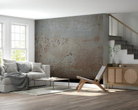 Grunge rust effect wall mural with layered marks