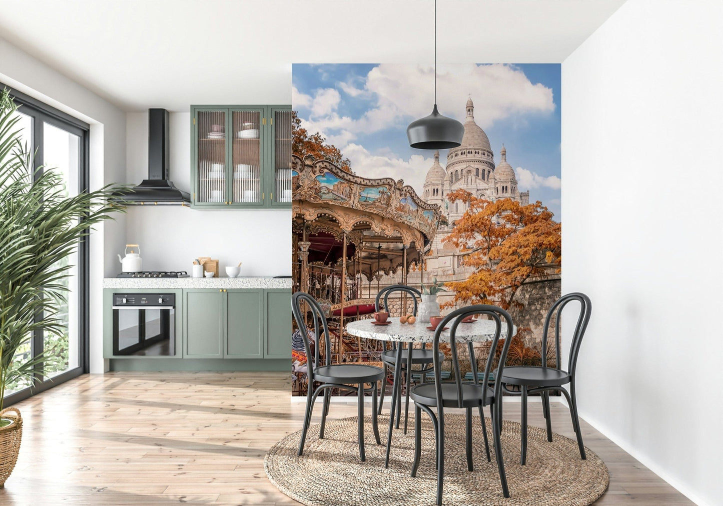 Sacre - Coeur Carousel Wall Mural