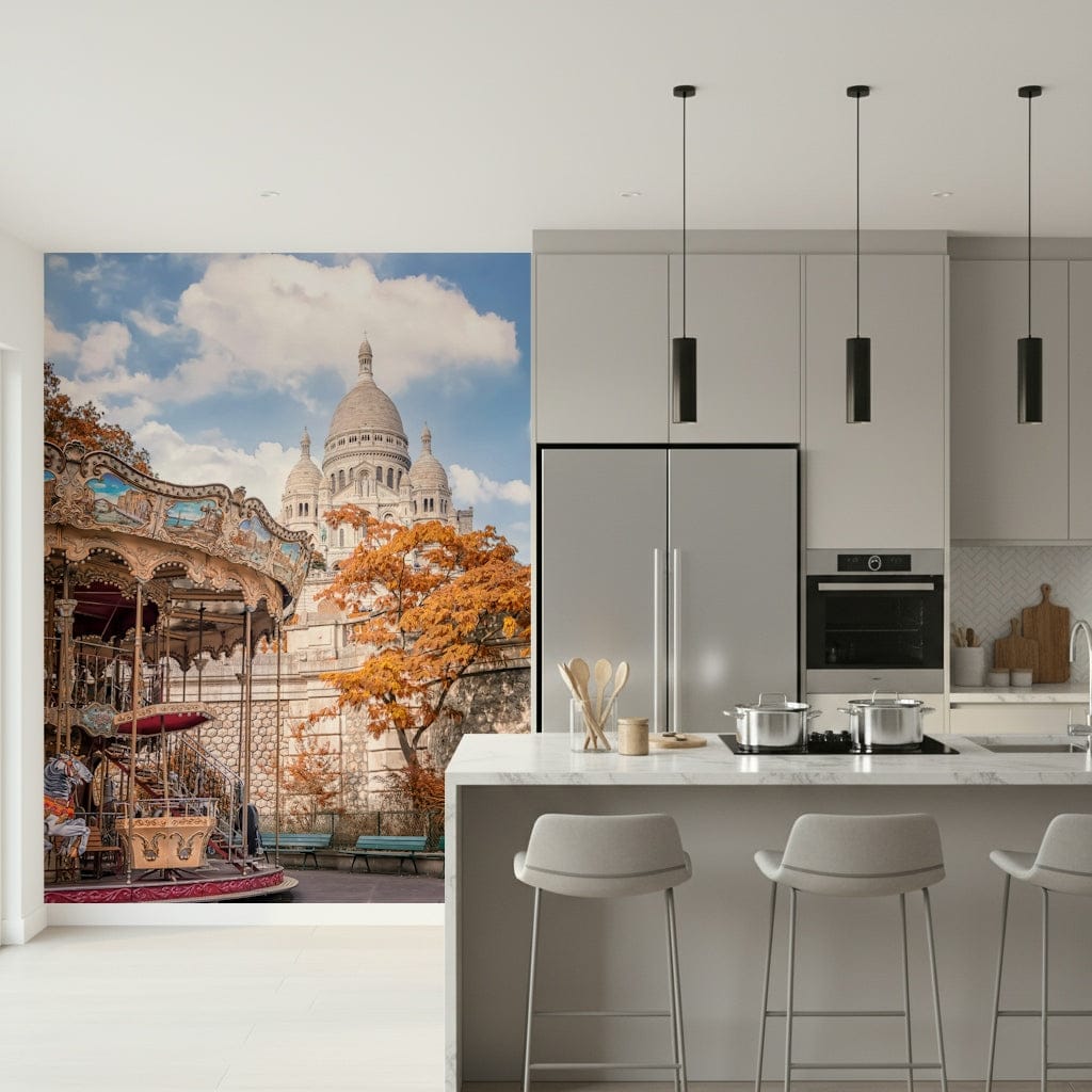 Sacre - Coeur Carousel Wall Mural