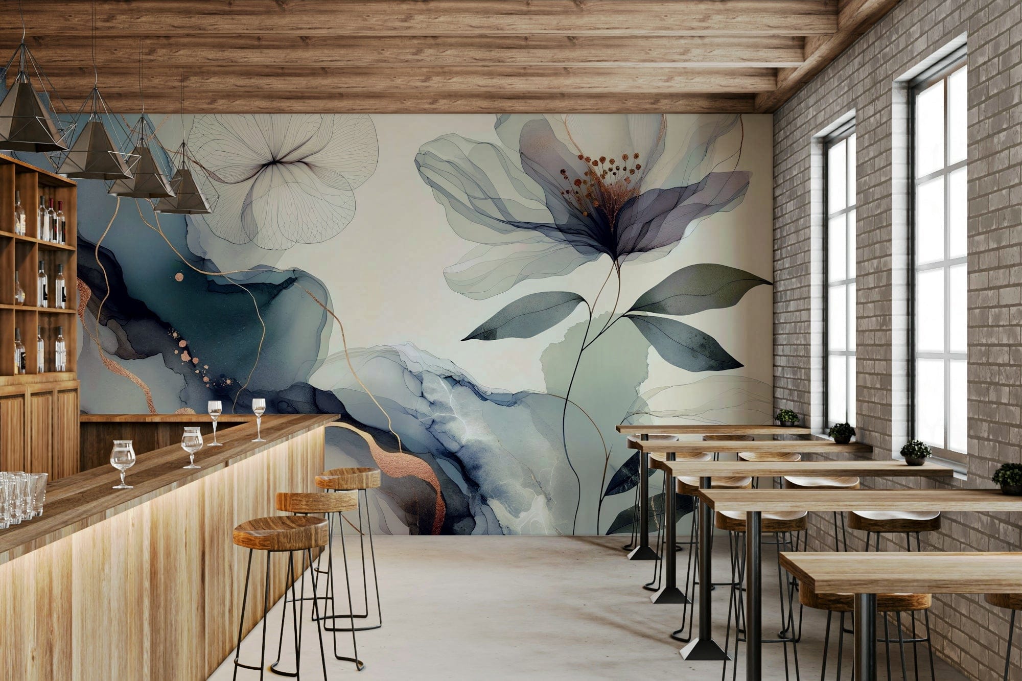 Artistic Wallpaper: Peel and Stick Creative Art Wall Mural