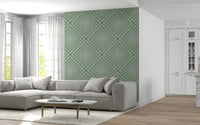 Sage serene repeating abstract wall mural contemporary vibe.