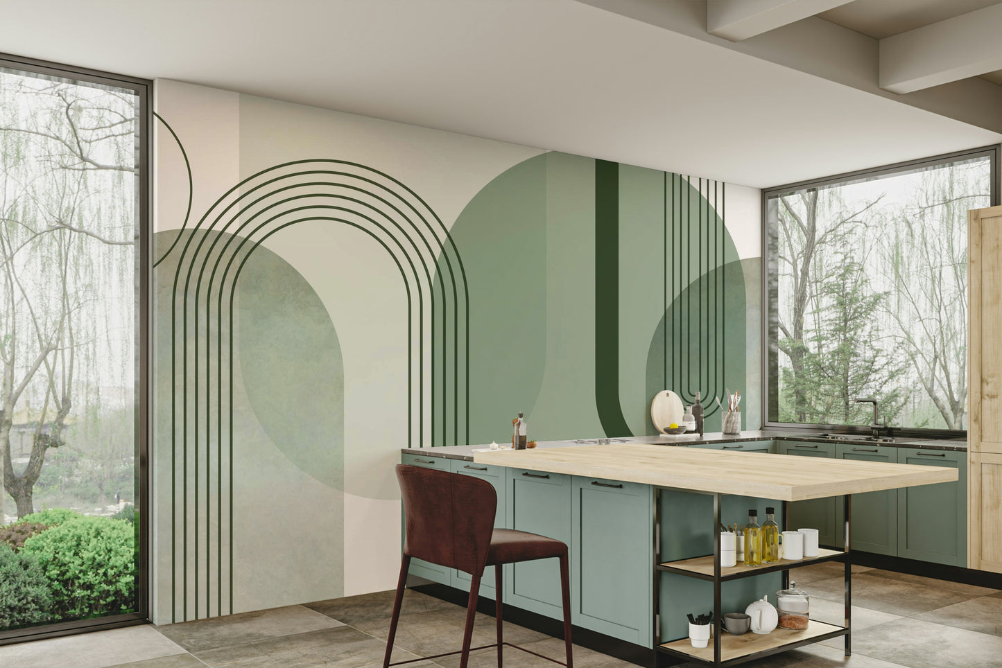 Mage Green Archways Mural