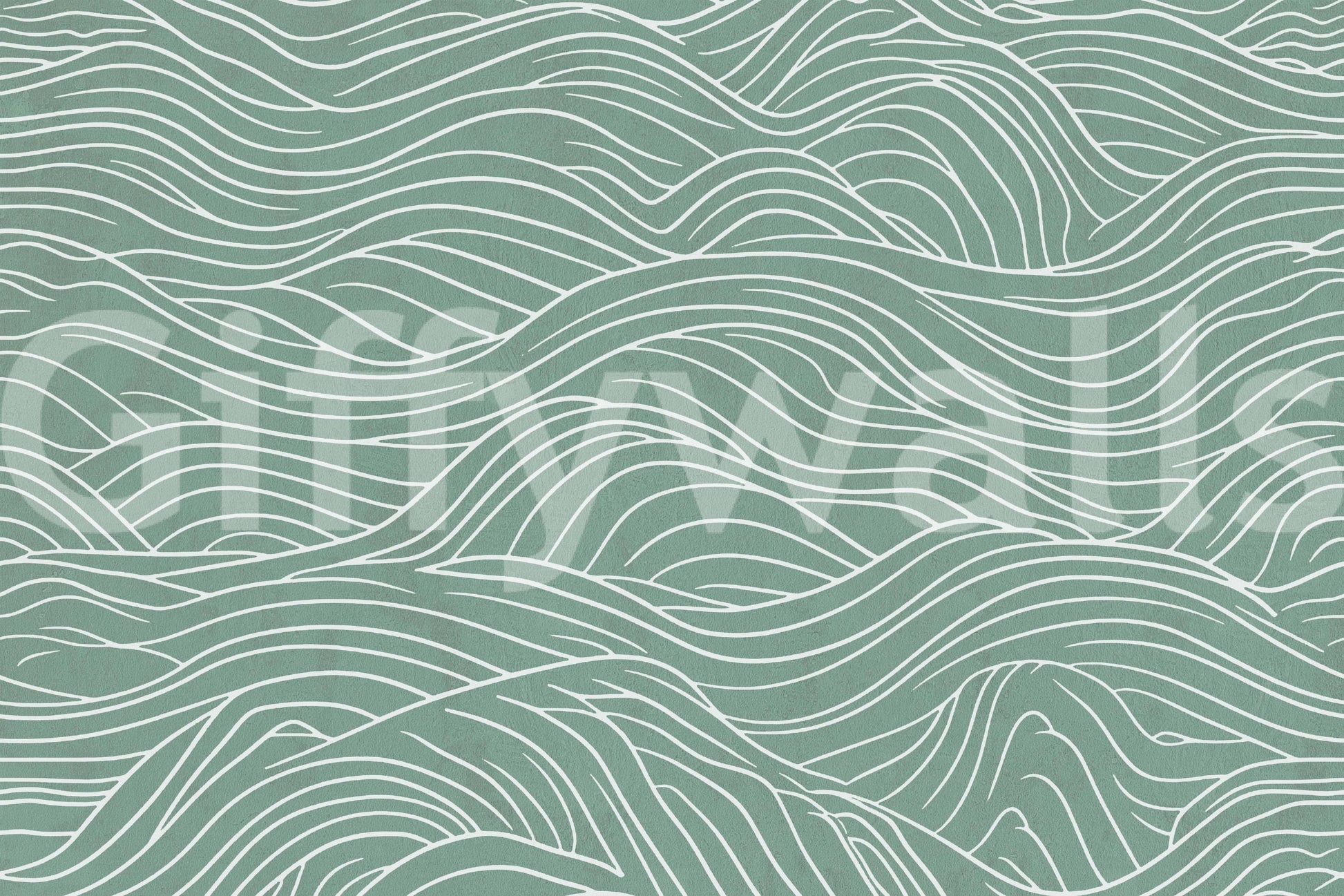 Sage & serene waves, peaceful and calm

