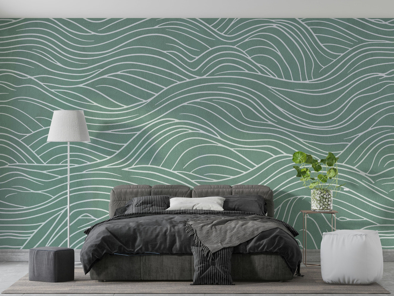 Mural wallpaper capturing a peaceful atmosphere

