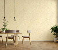 Offwhite wallpaper with textured cactus pattern

