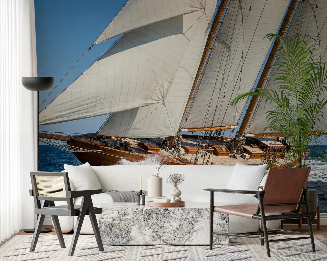 Sailing Serenity Wall Mural