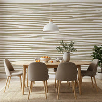 Modern Sand Stripe Flow Wall Mural with a light textured look