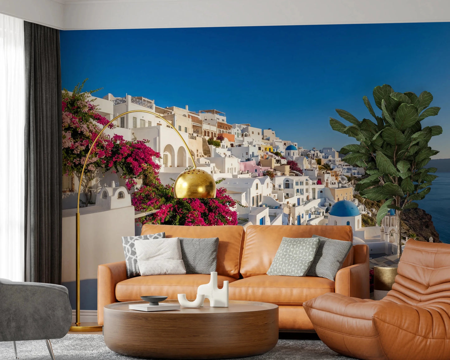 Santorini Dreamscape Wall Mural