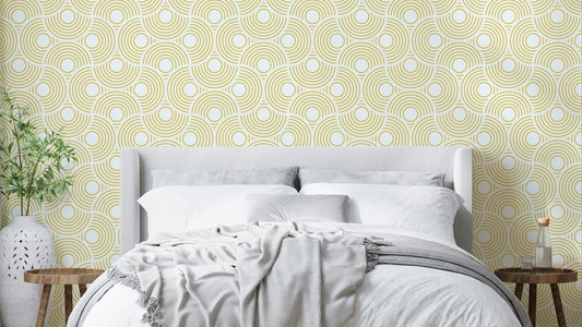 The scalloped shapes are a central focus of the image.

