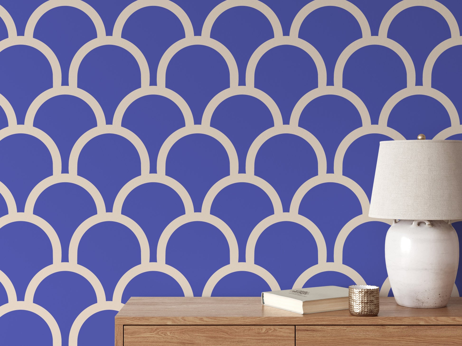 Scallop Purple Color Wallpaper - soft purple scallops