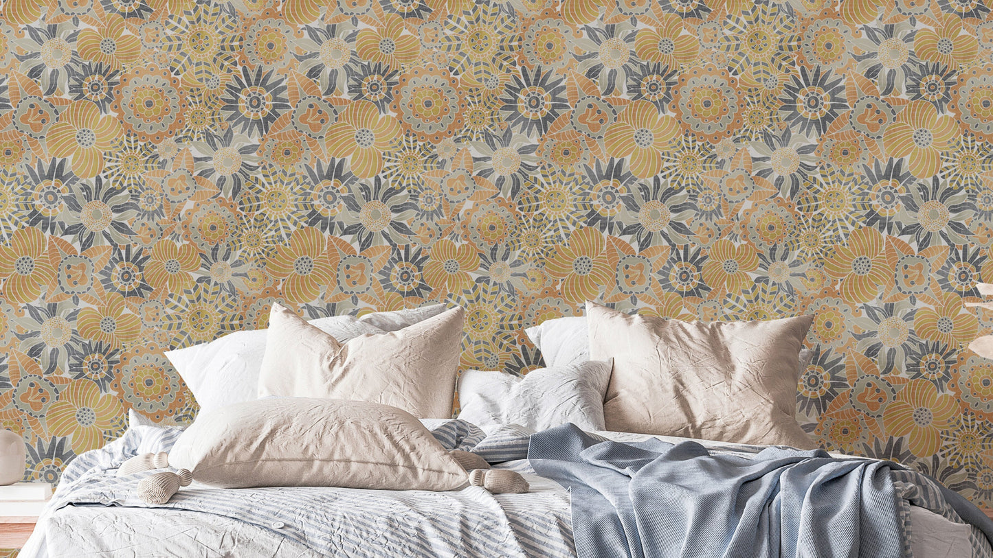 Scandinavian Flowers Wallpaper