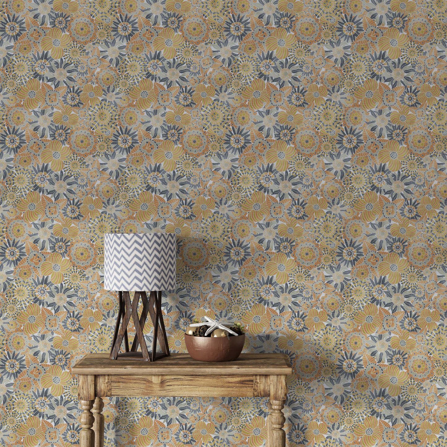 Scandinavian Flowers Wallpaper