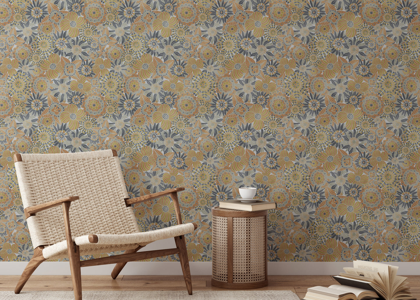 Scandinavian Flowers Wallpaper