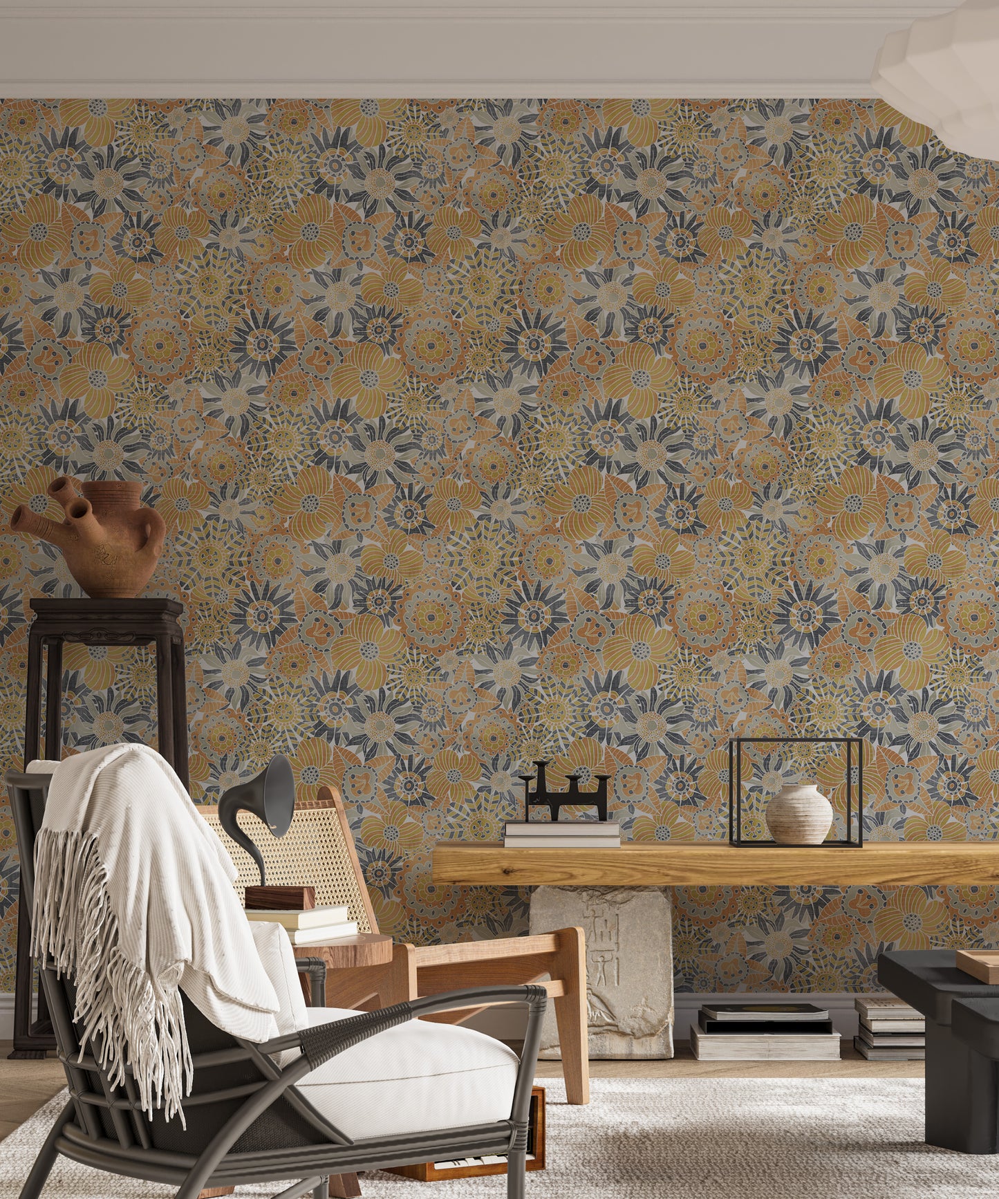 Scandinavian Flowers Wallpaper