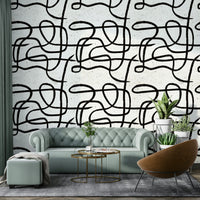 Hand-drawn minimal design in a quiet, balanced layout.

