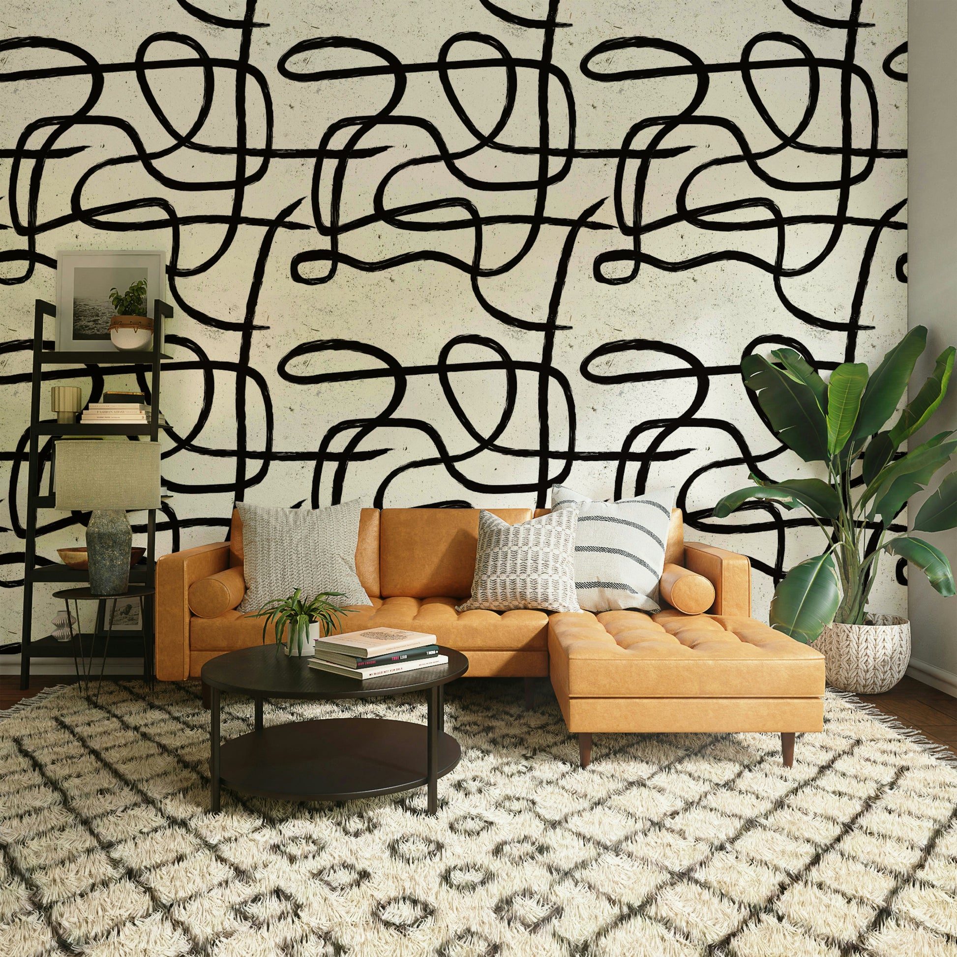 Marker texture wallpaper with an organic, minimal feel.

