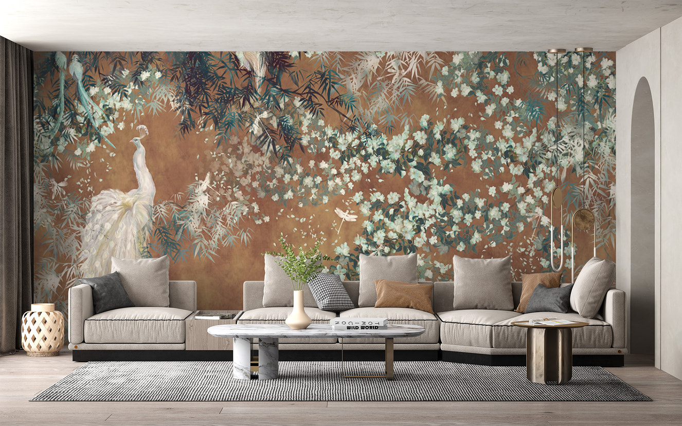 Wallpaper mural Scandinavian serenity artisan design