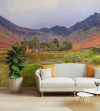 A high-quality print of a tranquil landscape.

