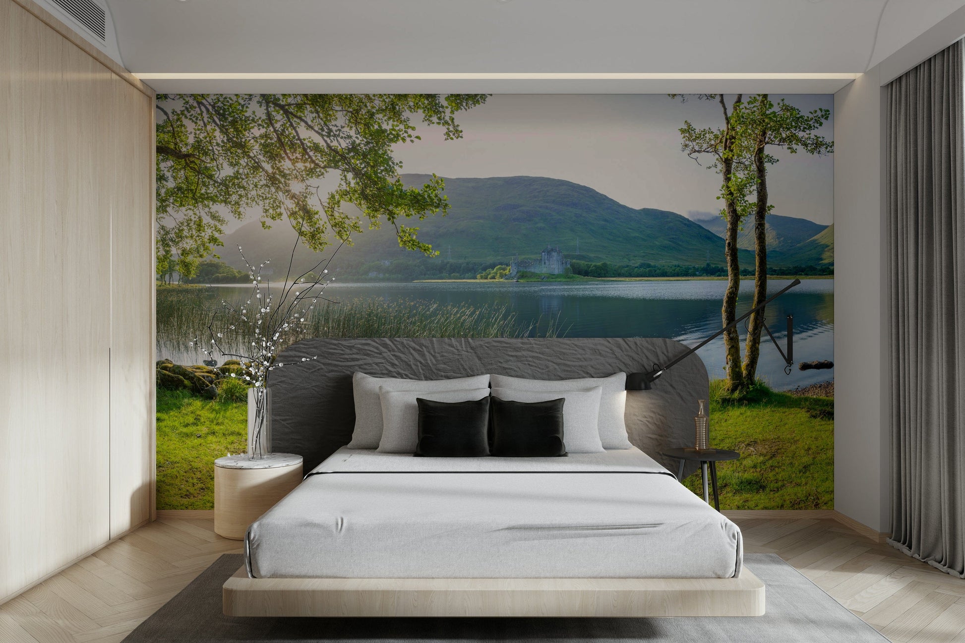 A tranquil Scottish glen wall mural for your decor.

