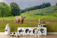 Gentle hills wallpaper mural

