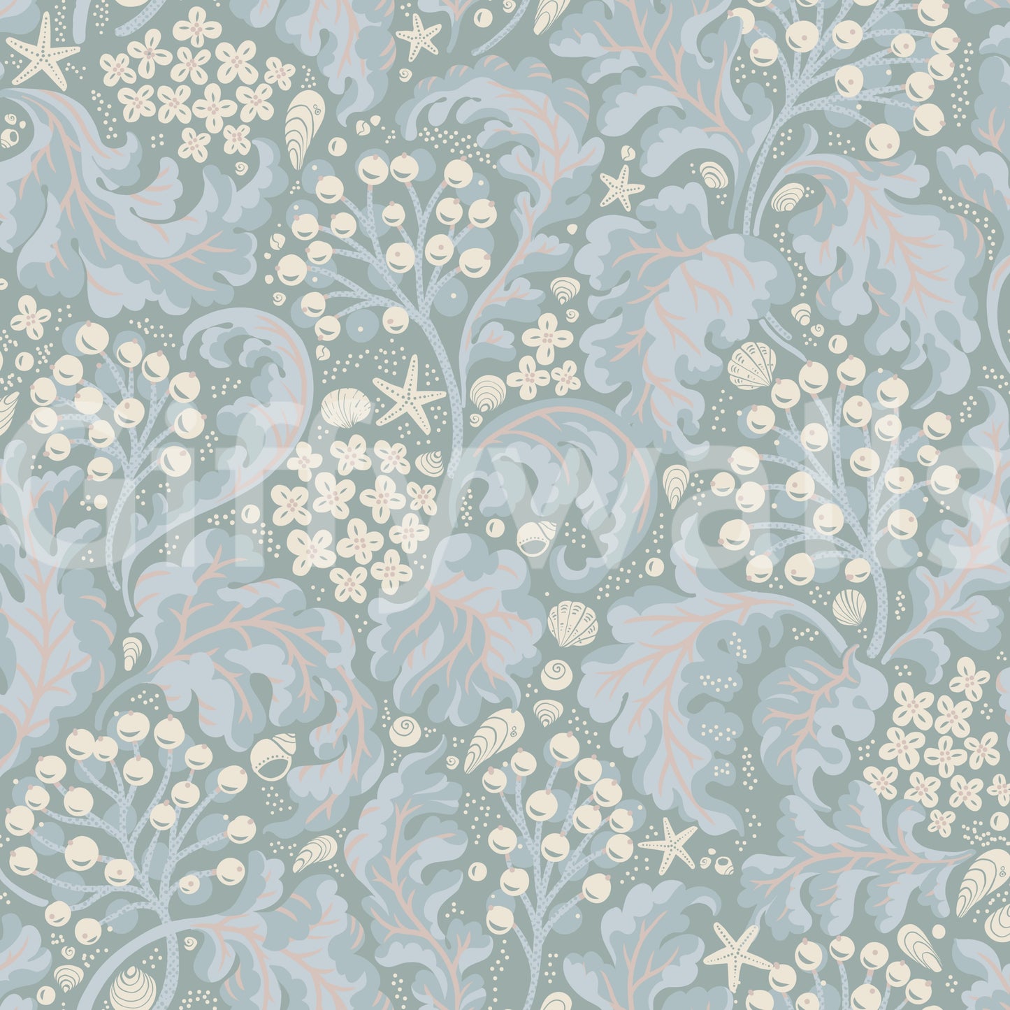 Sea Kale - Pearlescent Wallpaper⁠