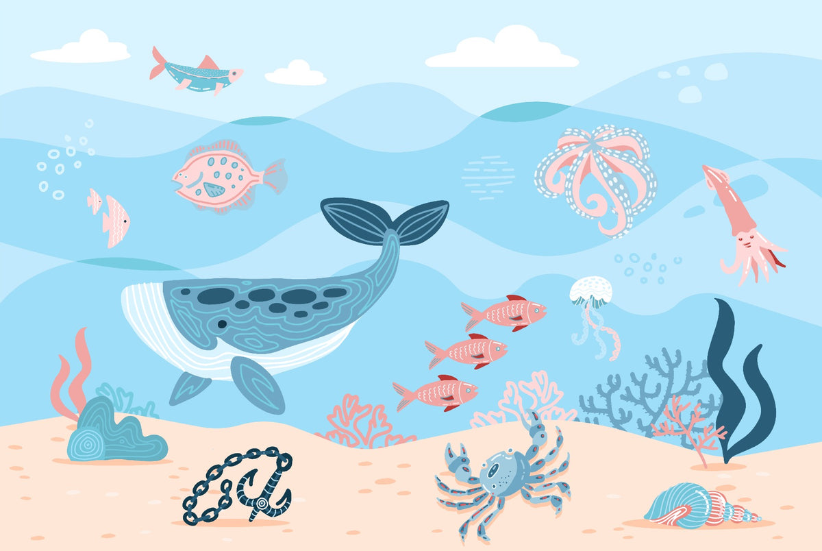 Underwater Fish Wallpaper Mural