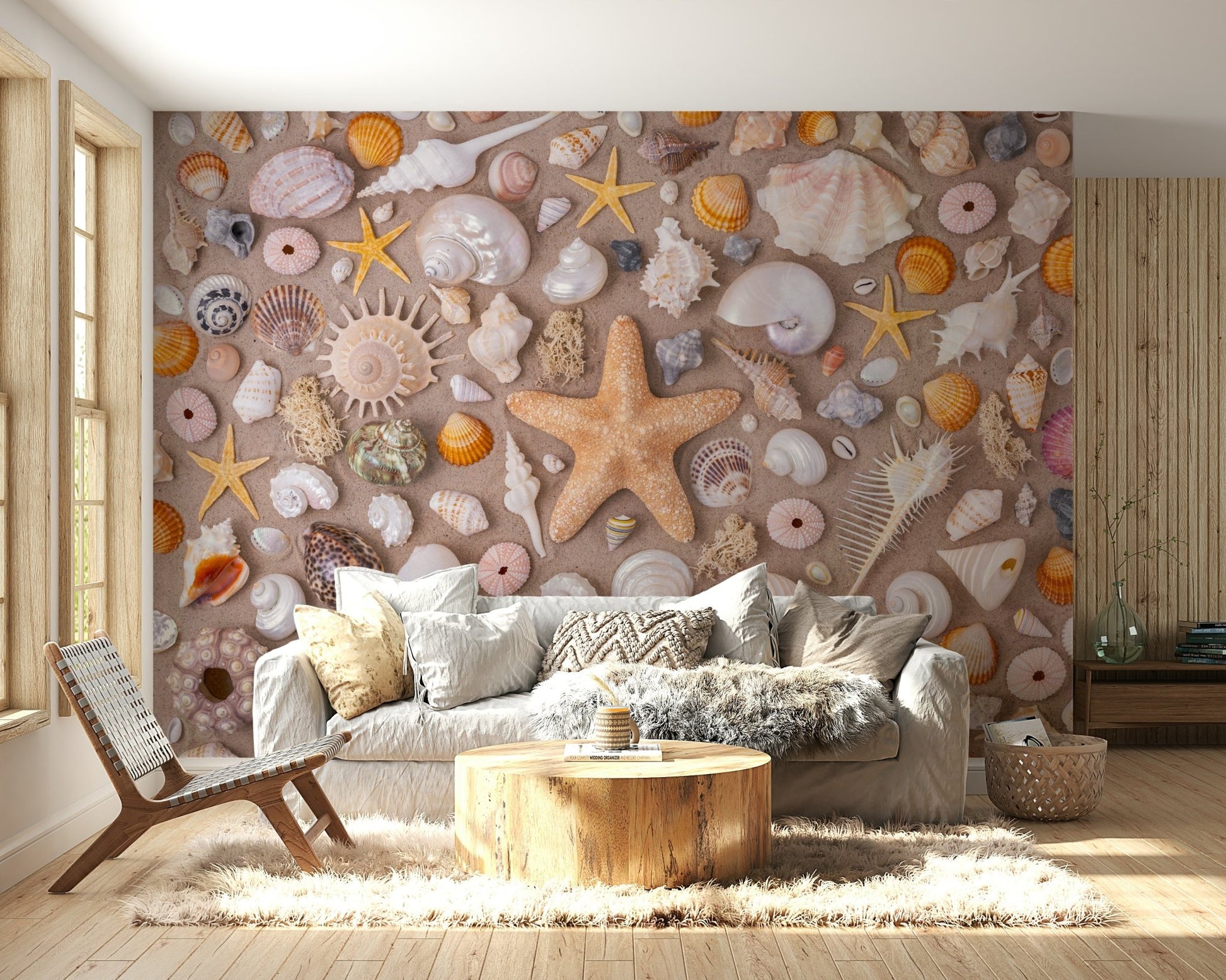 Captures the essence of a beautiful collection of treasures from the sea.
