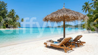 Seaside Calm Wall Mural Featuring Beach View