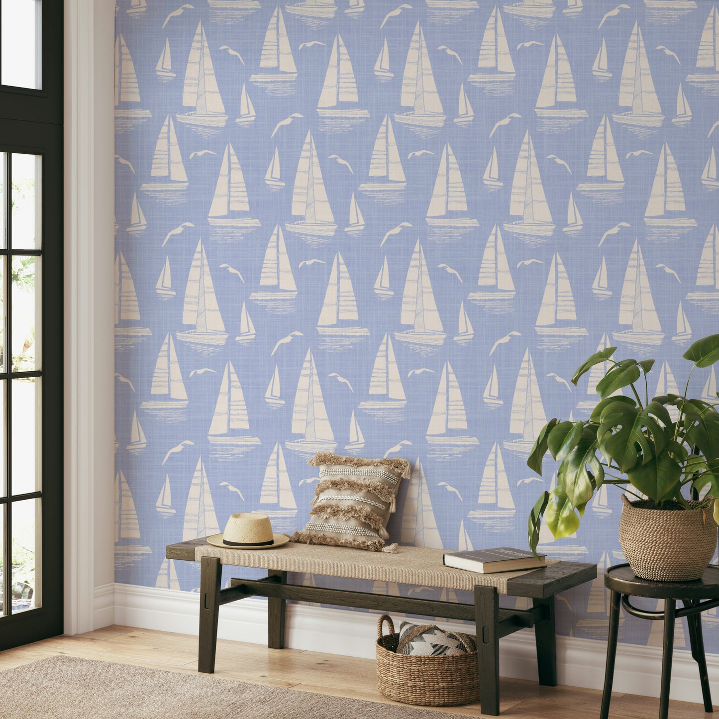Easy install coastal wallpaper

