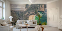 Peel and stick secret beach wallpaper for bedrooms


