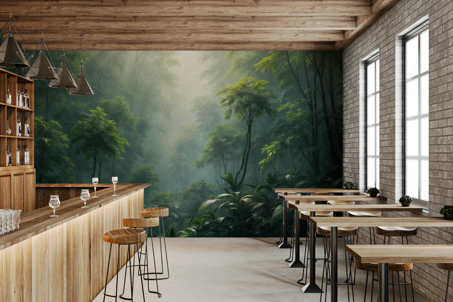 Wild nature mural wallpaper

