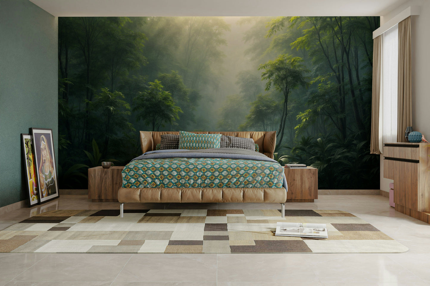 Secret jungle theme wall design

