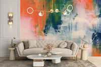 Abstract Brushstroke Wallpaper Mural - Giffywalls