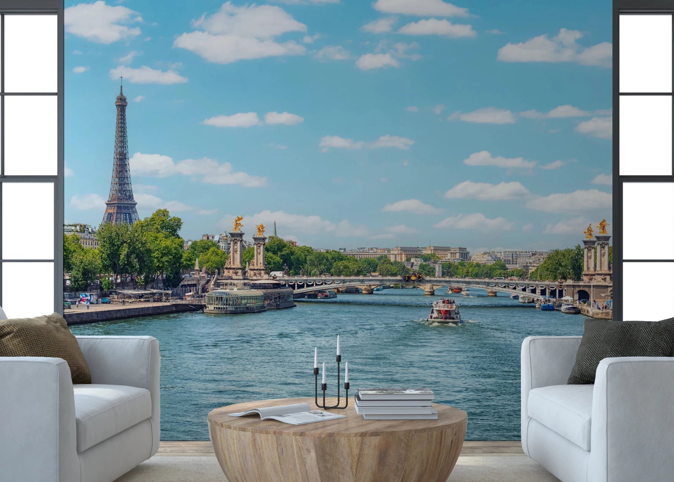 Seine Reflections Wall Mural